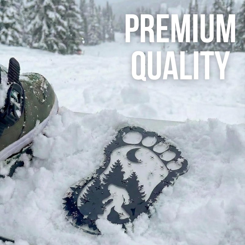 devembr Snowboard Stomp Pad for Bigfoot Lovers, Funny Stomp Pads Snowboarding with 3D Bumps Design, PVC Material - Image 4